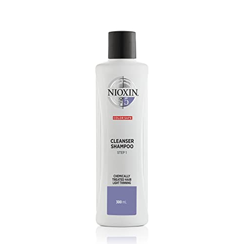 Nioxin System 5 Cleanser Shampoo, Bleached & Chemically Treated Hair with Light Thinning, 10.1 oz