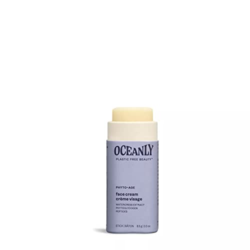 ATTITUDE Oceanly Face Cream Bar, EWG Verified, Plastic-free, Plant & Mineral-Based Ingredients, Vegan & Cruelty-free Beauty Products, PHYTO AGE, Unscented, 8.5 grams