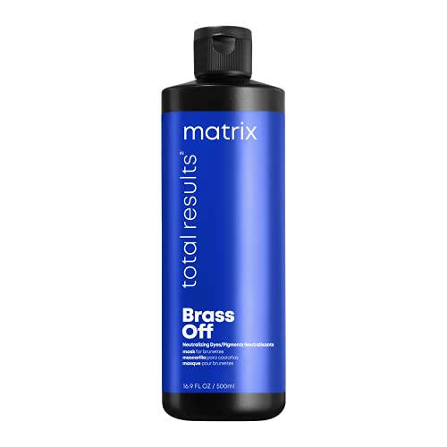 Matrix Blue Hair Mask, Brass Off Color Depositing Custom Neutralization Hair Mask, For Color-Treated Hair, Repairs Damaged Hair and Protects Fragile Hair, 500ml