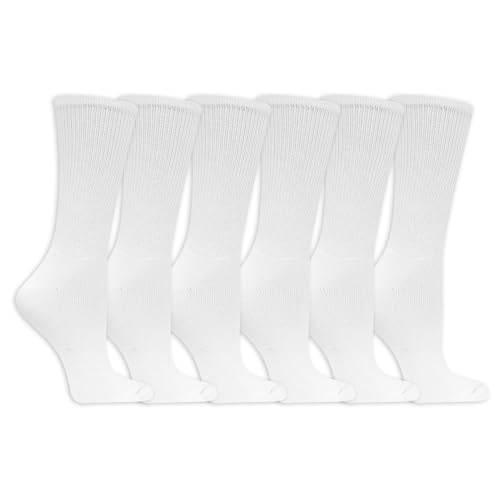 Dr. Scholl's Women's Diabetes & Circulator Socks - 4 & 6 Pair Packs - Non-Binding Comfort and Moisture Management, White 2, 4-10