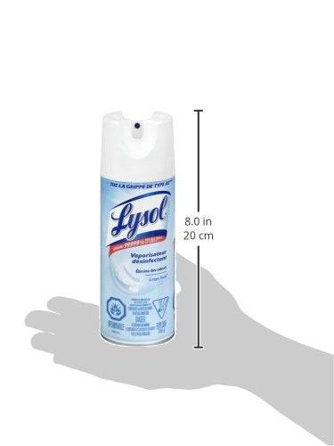 Lysol Disinfectant Spray, Crisp Linen, Disinfect and Eliminate Odours on Hard Surfaces & Fabrics - Zecoya