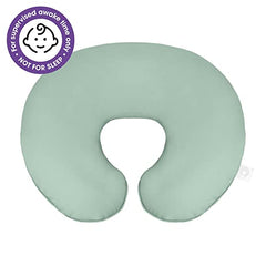 Boppy Nursing Pillow Organic Original Support, Soft Pine, Ergonomic Nursing Essentials for Bottle and Breastfeeding, Firm Hypoallergenic Fiber Fill, with 100% Organic Cotton Nursing Pillow Cover