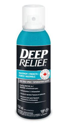 Deep Relief Maximum Strength Ice Cold Pain Relief Spray, Reduces Inflammation, 150ml, (Pack of 1)