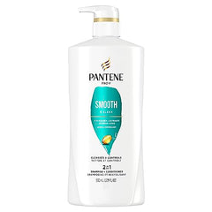 Pantene PRO-V Smooth & Sleek 2in1 Shampoo and Conditioner, 17.9oz/530mL