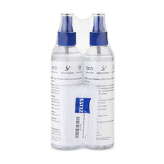 ZEISS Lens Cleaning Solution Kit (8 fl. oz. 2 pk.) 2 Bottles of Lens Cleaner, 2 Microfiber Cleaning Cloths