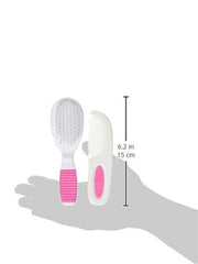 Nuby Comb and Brush Set Pink