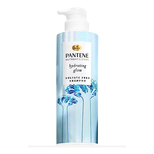 Pantene Shampoo with Baobab Essence, Sulfate Free, Nutrients Blends Hydrating Glow, 440 mL