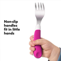 Oxo Tot 6124100 Fork and Spoon Set (Pink)