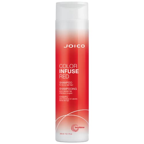 Joico Color Infuse Red Shampoo or Conditioner, Detangle and Tone Ginger Coloured Hair, Anti Frizz, Sulfate Free, Best Results for red hair