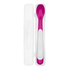 OXO Tot On-The-Go Infant Feeding Spoon with Case, Teal & Pink