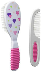 Nuby Comb and Brush Set Pink