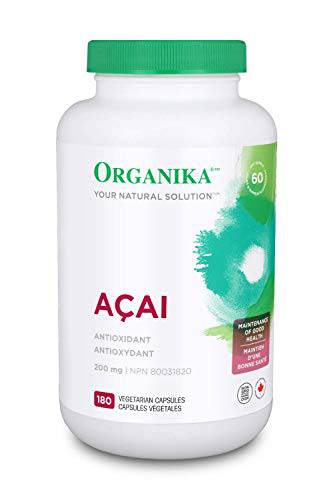 Organika acai 200 Mg Super Antioxidant, Immune Support, 180 Count