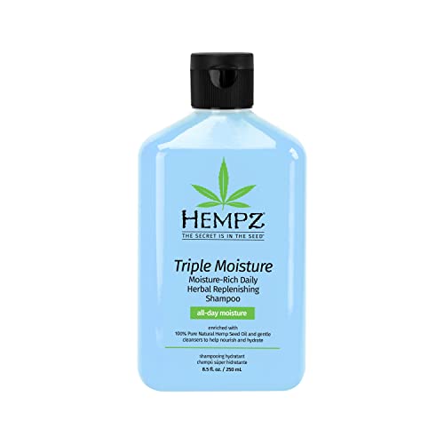 HEMPZ Triple Moisture Herbal Shampoo, 8.5 oz., Blue