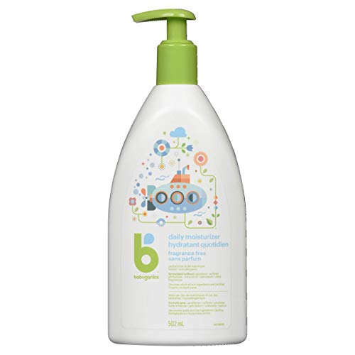 Babyganics Fragrance-Free Baby Body Lotion for Dry Skin, Daily Baby Lotion and Body Moisturizer, Formulated with Plant-Based Ingredients like Shea Butter and Cocoa Butter, 502 ml Bottle