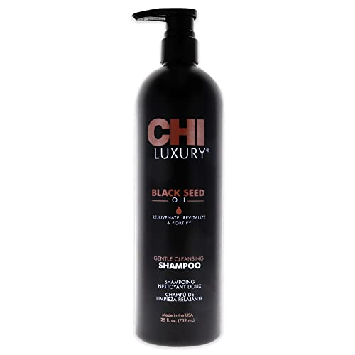 CHI Luxury Black Seed Oil Blend Gentle Cleansing Shampoo, 25 Oz