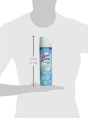 Lysol Disinfectant Spray, Crisp Linen, Disinfect and Eliminate Odours on Hard Surfaces & Fabrics - Zecoya