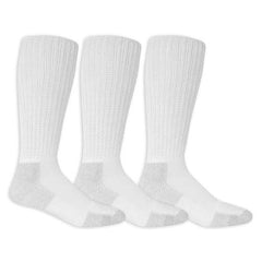 Dr. Scholl's Men's Advanced Relief Blisterguard Socks - 2 & 3 Pair Packs - Non-Binding Cushioned Moisture Management, White, 7-12