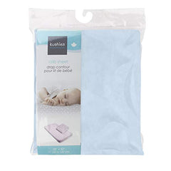 Kushies S330-BLU Fitted Crib Sheet, Blue