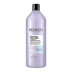 Redken Blondage High Bright Conditioner, Brightens and Lightens Color-Treated and Natural Blonde Hair Instantly, Infused with Vitamin C,1000 ml.