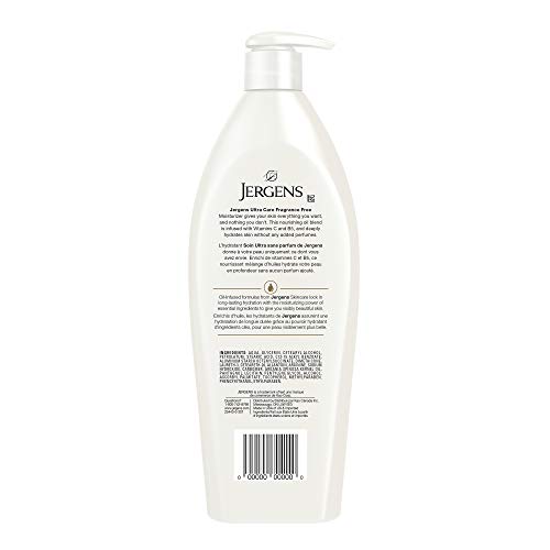 Jergens® Ultra Care Fragrance Free Oil-Infused Moisturizer & Body Lotion for Extra-Dry Skin (620 Ml)