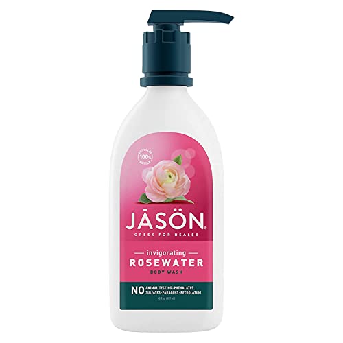 Jason Invigorating Rosewater Pure Natural Body Wash 30 Fluid Ounces