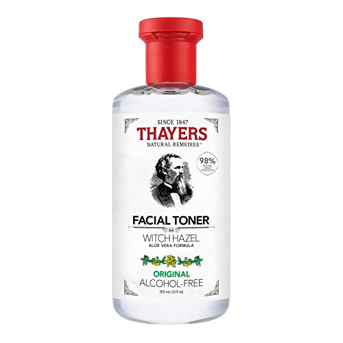 THAYERS Alcohol-Free Witch Hazel Original Face Toner Skin Care with Aloe Vera, Natural Gentle Facial Toner, for All Skin Types, 355mL