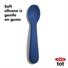 OXO Tot Silicone Spoon Set Navy