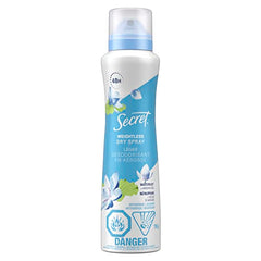 Secret Dry Spray Antiperspirant Deodorant, Waterlily and Argan Oil, 116g (4.1oz)