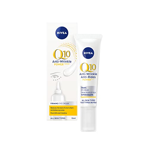 NIVEA Q10 POWER Anti-Wrinkle + Firming Eye Cream, 15mL | Anti-wrinkle eye cream with antioxidant Q10