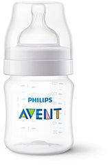 Philips Avent Anti-colic Baby Bottles, 4oz, 3 pack, SCY100/03, Clear