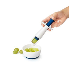 OXO Tot - Grape Cutter - Fruit and Vegetable Slicer for Kids - Kitchen Accessory - Navy - 61152300.