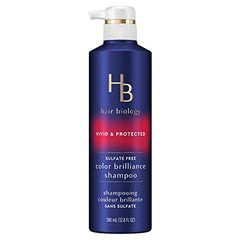 Hair Biology Biotin Color Brilliance Sulfate Free Shampoo, Protects From Damage, Dullness, For Coarse, Gray and Color-Treated Hair - 380 ML