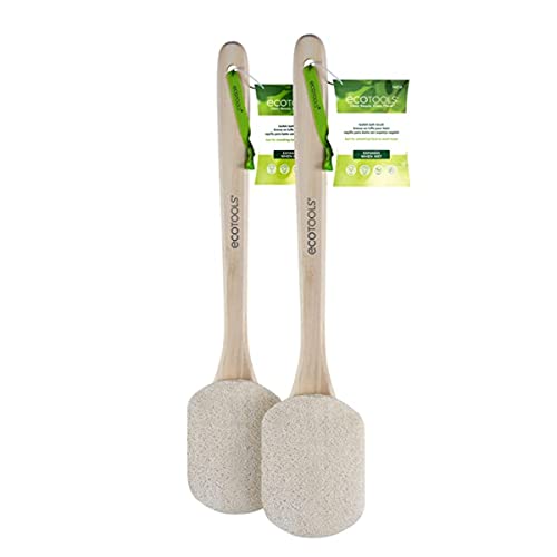 EcoTools Loofah Bath Brush With Bamboo Handle, Body Scrubber Sponge (Pack of 2)