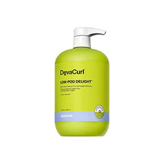 DevaCurl Low-Poo Delight, Mild Lather Cleanser for Lightweight Moisture, 946mL