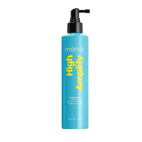 Matrix High Amplify Wonder Booster Root Lifter Spray, Provides Extreme Lift & Volume, For Fine Hair, Flexible Hold, Salon Hair Styling, 250ml (Packaging May Vary)