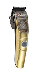 GAMMA+ X-Ergo Professional Cordless Clipper 9V Microchipped Magnetic Motor, 3 Custom Lids (Matte Chrome, Matte Gold, Matte Rose Gold)