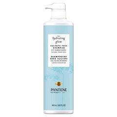 Pantene Shampoo with Baobab Essence, Sulfate Free, Nutrients Blends Hydrating Glow, 440 mL