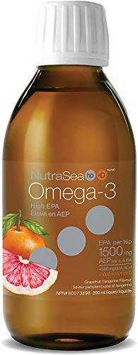 NutraSea Hp +D Omega-3 Grapefruit Tangerine 2000mg Epa + Dha 200 milliliter