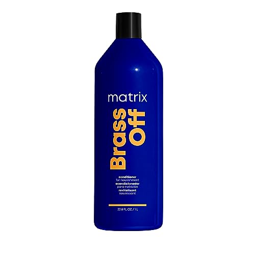 Matrix Conditioner, Brass Off Nourishing and Moisturizing Conditioner For Color-Treated Hair, Nourishes and Moisturizes Dry Hair, 300ml (Packaging May Vary)