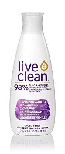 Live Clean Lavender Vanilla Aromatherapy Foam Bath, 750 ml