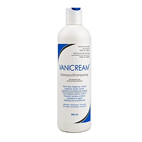 Vanicream Hair Shampoo | For Sensitive Skin | pH Balanced for all Hair Types | Fragrance and Paraben Free | Formerly named Free and Clear | 12 Ounce