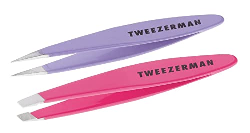 Tweezerman Mini Oval Slant and Point Combo, 0.800 Ounce