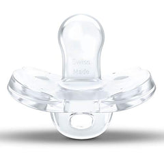 Medela Baby Pacifier | 0-6 Months | Includes Sterilizing Case | 2-Pack | Soft Silicone | BPA-Free | Supports Natural Suckling | Blue and Clear