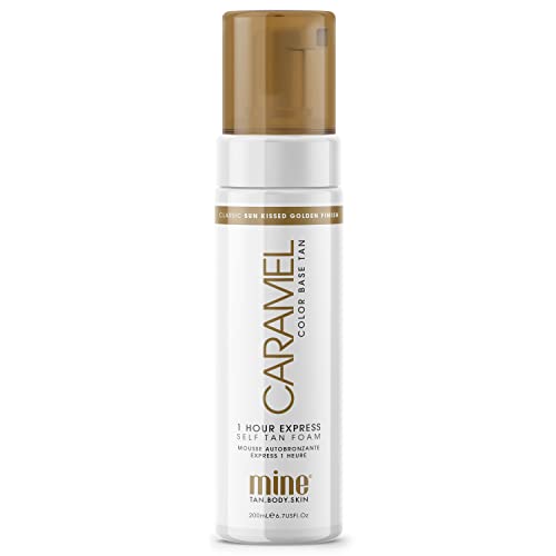 MineTan Self Tan Foam, Caramel, 200 ml (Pack of 1)