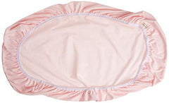 Kushies Organic Jersey Bassinet Fitted Sheet, Light Pink