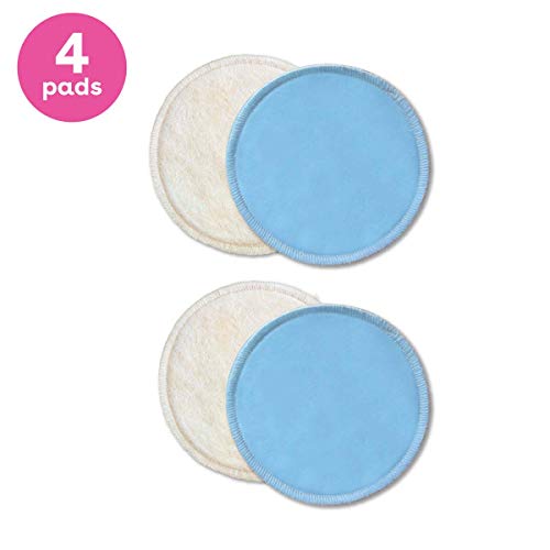 Bamboobies Nursing Pads for Breastfeeding, Reusable Breast Pads, Perfect Baby Shower Gifts, 2 Overnight Pairs