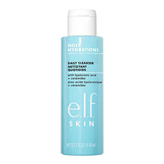 e.l.f. Cosmetics Holy Hydration! Daily Cleanser, Wash away Excess Oil, Impurities, and Makeup, 3.71 Fl Oz (110ml), 3.71 Fluid_Ounces