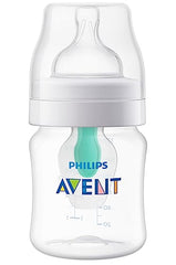 Philips Avent Anti-colic Baby Bottle with AirFree Vent Newborn Gift Set With Snuggle, Clear, SCD306/10