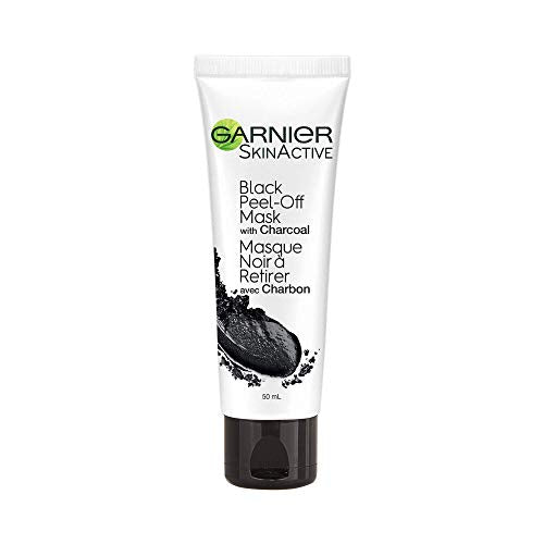 Garnier Pure Active Charcoal Anti-Blackhead Peel-off Mask Cleanser for Combination To Oily Skin, 50 mL