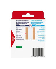 Elastoplast Flexible Fabric Adhesive Bandages, 10 Strips, 10 cm x 8cm Width, beige | Wound Dressing for First Aid Kit | Extra Flexible | Adapts to all your movements | Strong Adhesion | Breathable Material | Water-repellent | Bacteria Shield | Latex Free